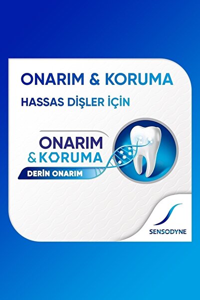 Sensodyne Onarım Ve Koruma Diş Macunu 75 Ml 2 Adet X Hızlı Rahatlama 1+1 Diş Fırça