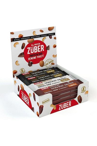 Züber Protein Bar Trial Pack - 40g X 12 Pieces