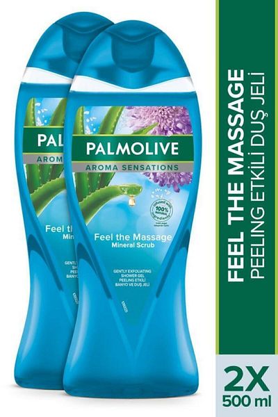Palmolive Aroma Sensations Feel The Massage Skin Renewal Bath and Shower Gel 2x 500 ml