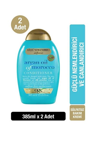 OGX Nemlendirici Ve Canlandırıcı Argan Oil Sülfatsız Saç Kremi 385 ml X 2 Adet