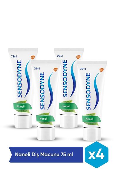 Sensodyne Naneli Diş Macunu 75 Ml X4