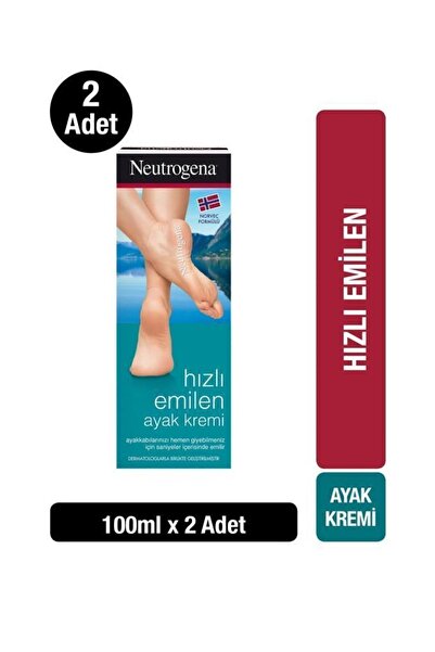 Neutrogena Hızlı Emilen Ayak Kremi 100 ml x 2 Adet