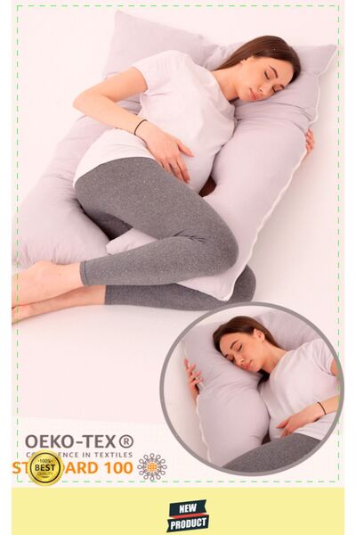 OMZ Pernă ortopedică de maternitate - cu suport pentru picioare, gât și abdomen