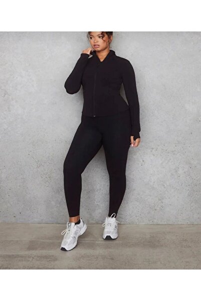 ayz collection Kadın Toparlayıcı Çelik Siyah Ekstra Yüksek Bel Geniş Kemer Toparlayıcı Büyük Beden Tayt