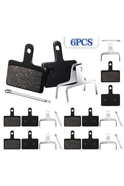 Asroya 6 Set Bisiklet Hidrolik Mekanik Disk Kaliper Fren Balatası Bisiklet Balata