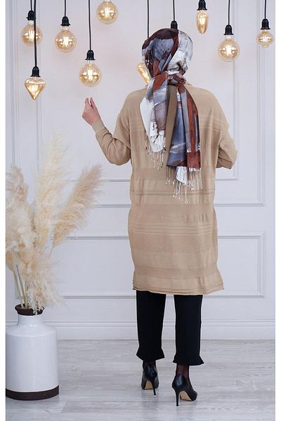 MissWhence Camel Knitwear Tunic - Miss222