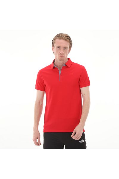 THE NORTH FACE Мъжка поло блуза - F00cev46821-r M Premium, Червена