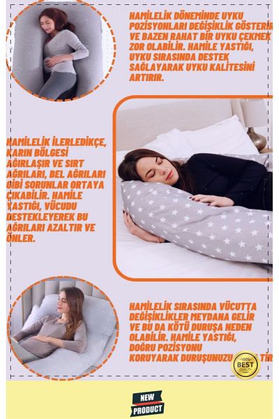 OMZ Pregnancy Pillow - Full Body Support, Leg Pillow