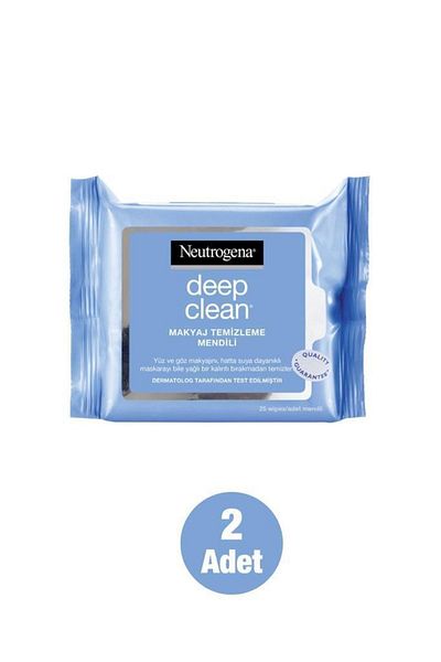 Neutrogena Deep Clean Makeup Removal Wipes 25 Pieces X 2 Pieces