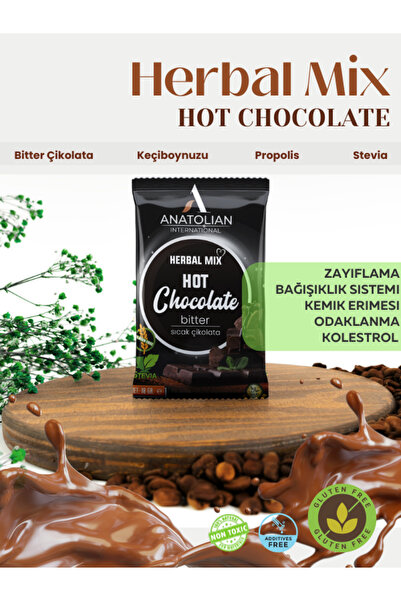 Genel Markalar Sıcak Çikolata Doğal Tatlı Bitter Chocolate Propolis Keçiboynu...