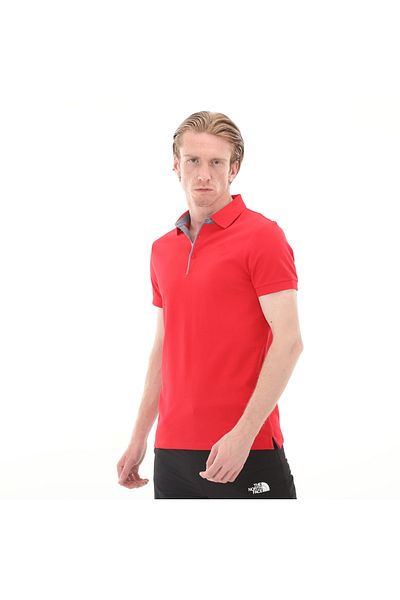 THE NORTH FACE Мъжка поло блуза - F00cev46821-r M Premium, Червена