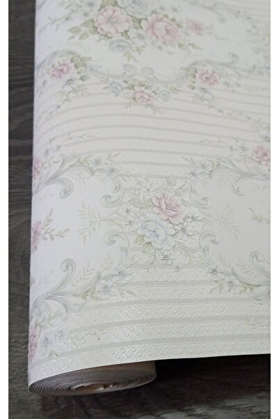 Oskar Çiçekli Hafif Dokulu Silinebilir Duvar Kağıdı