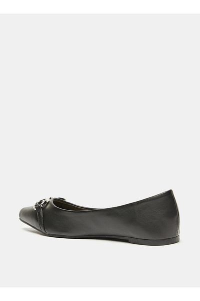 Flora Bella by Shoexpress Flora Bella Embellished Slip-On Pointed Toe Ballerina Shoes
