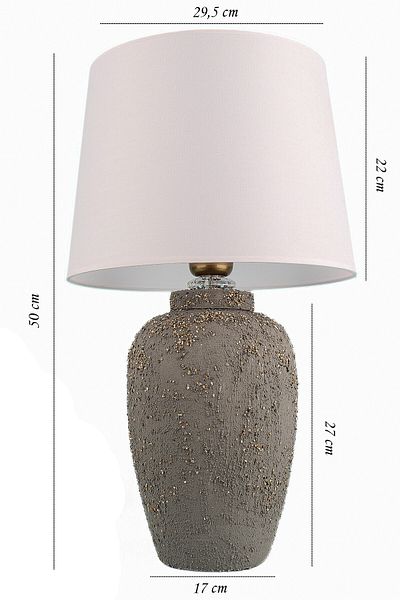 Hmydesign Jouer Ceramic Lampshade - Gray White Handmade