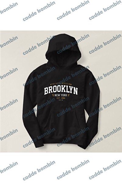 caddekombin Hanorac oversize unisex - imprimeu general de marcă