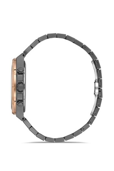 FERRO Men's Watch - Quartz Steel Grey, 42 mm
