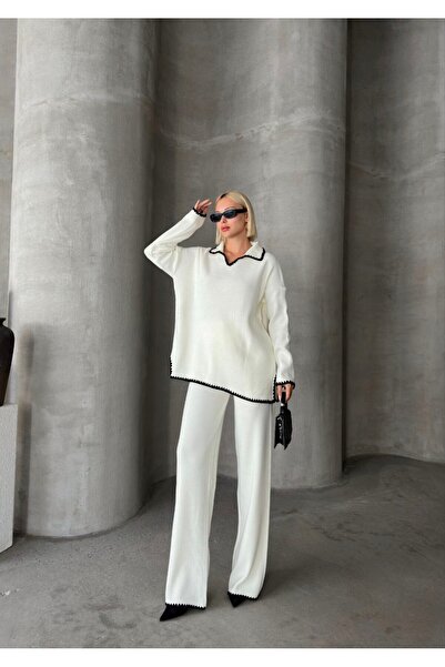 ZF BUTİK Set aus Strickhose und Oberteil