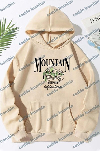 caddekombin Unisex Montain Patterned T-Shirt