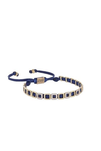 Juju Bronze Mini Square Bracelet With Stones