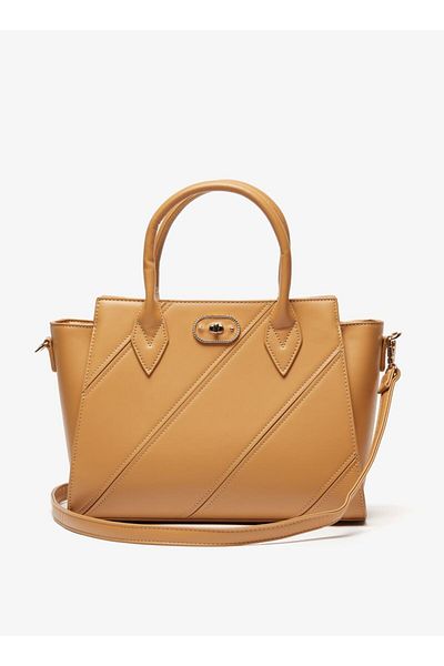 Flora Bella by Shoexpress Textured Tote Bag with Double Handles