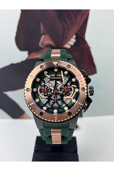 Quantum Men's Sports Wristwatch - Giant Case, 50mm, 100m Waterproof, 2 Years Warranty