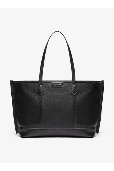 Flora Bella by Shoexpress Flora Bella Monogram Print Tote Bag with Zip Closure and Double Handle