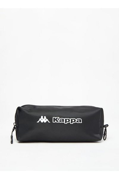 Kappa Logo Print Backpack with Adjustable Straps and Pencil Pouch - 45x15x32 cm