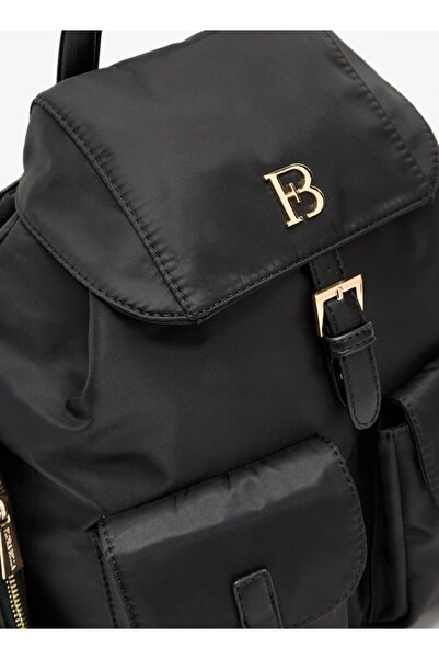 Flora Bella by Shoexpress Flora Bella Solid Backpack with Adjustable Straps and Detachable Pouch - W 14 x H 33 x D 28.5 cm