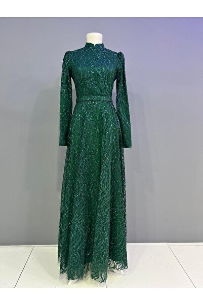 miss Elegans فستان سهرة زمردي