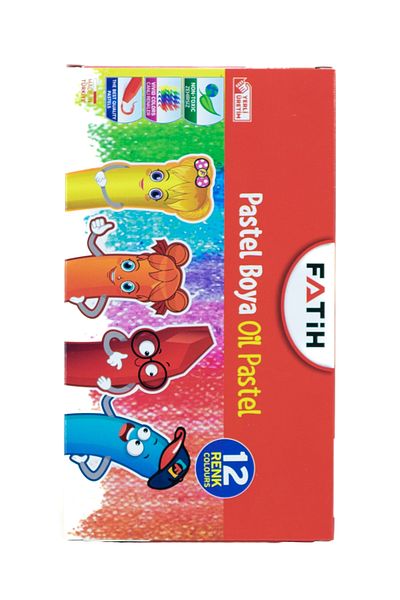 Oppland Pastel Stationery Paint for Primary School and Middle School Children - 12 Different Vibrant Colors
