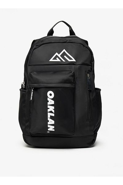 Oaklan by Shoexpress Logo Printed Backpack with Adjustable Strap - 42X30X16 cm