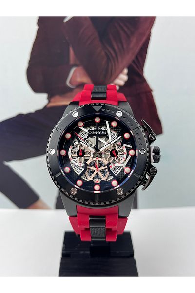 Quantum Men's Sports Wristwatch - Giant Case, 50mm, 100m Waterproof, 2 Years Warranty