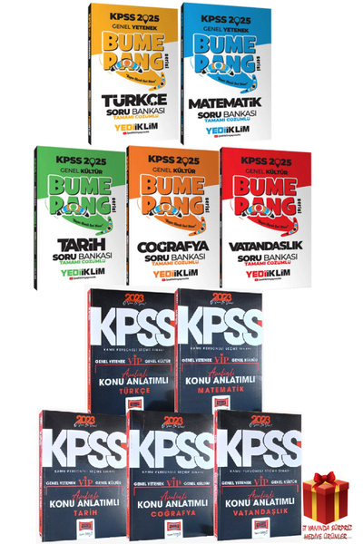 Yediiklim Yayınları 2025 Yediiklim Kpss Soru Bankası Seti Yargı Gygk Konu Anl...