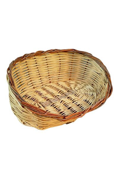 Greenosier Hasır Kamış Bambu Manav Sepeti Market Kuruyemiş Sepeti