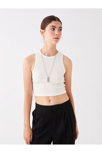 LC Waikiki Γυναικείο Crew Neck Straight Crop