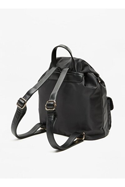 Flora Bella by Shoexpress Flora Bella Solid Backpack with Adjustable Straps and Detachable Pouch - W 14 x H 33 x D 28.5 cm