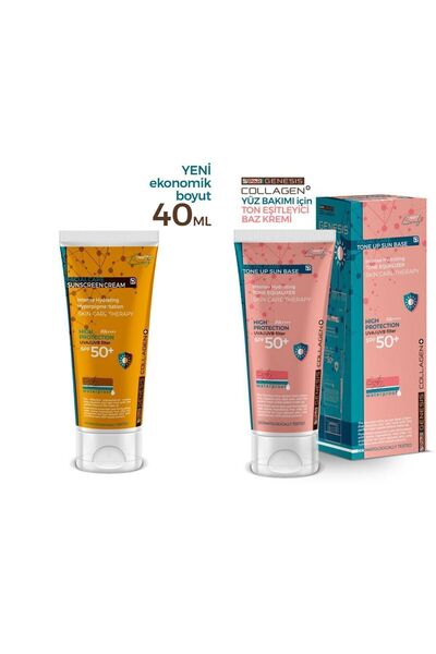Piar Genesis Kolajen Leke Karşıtı Ton Eşitleyici Spf 50 Renkli Yüz Güneş Krem...