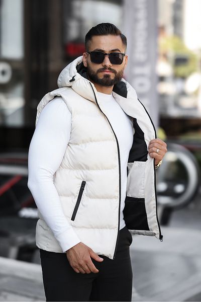 S&M CLOTHİNG New Season - Hooded Waterproof Inflatable Vest