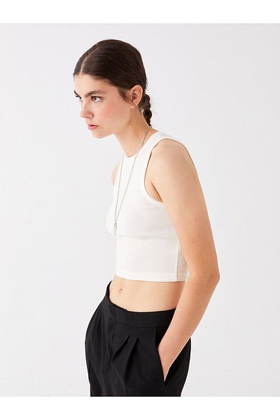 LC Waikiki Γυναικείο Crew Neck Straight Crop