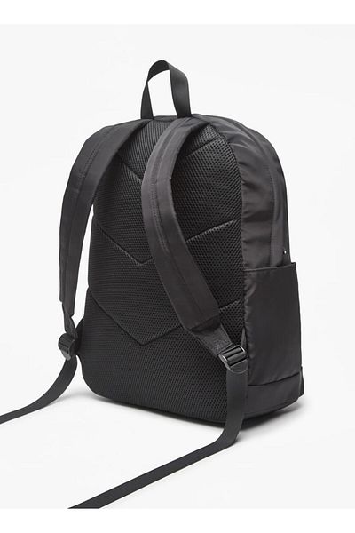Oaklan by Shoexpress Logo Print Backpack with Pouch and Zip Closure - 42x32x16 cm