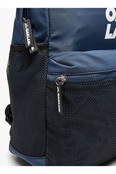 Oaklan by Shoexpress Logo Print Backpack with Adjustable Straps - 40x30x15 cm