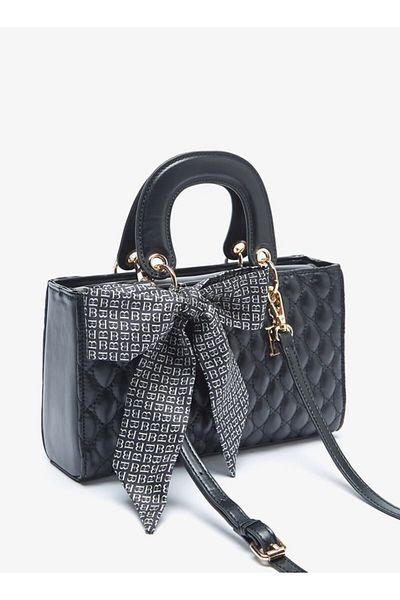 Flora Bella by Shoexpress Flora Bella Quilted Tote Bag with Zip Closure and Double Handle