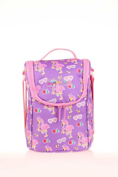 KAUKKO Flamingo Lunchbox with Mirror and Stones - Kids L7137