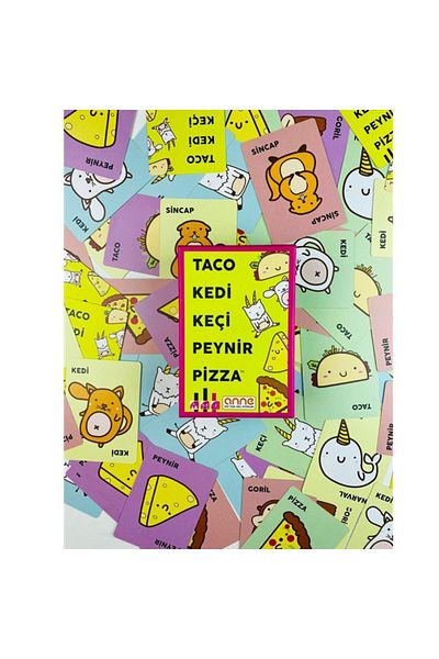 Blue Orange Taco Cat Cheese Pizza Box - Goat Game