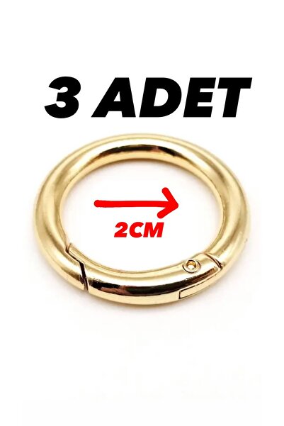 İsmet toka 2 CM Çanta Klips Papağan Yaylı Aksesuar(3 ADET) - Metal Aksesuar