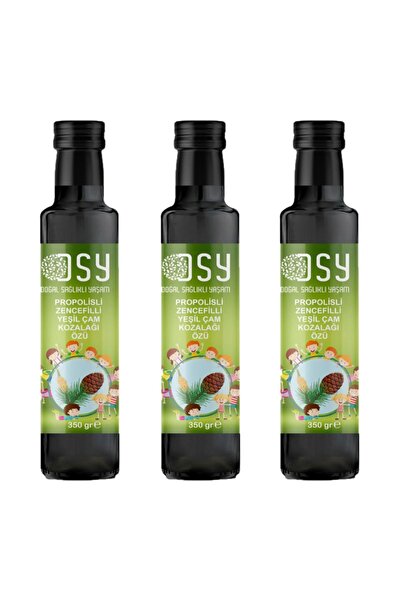 dsy doğal sağlıklı yaşam 3 Adet Çoçuk Yeşil Çam Kozalak Özü