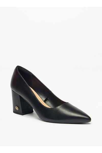 Celeste Women's Solid Slip-On Shoes with Block Heels