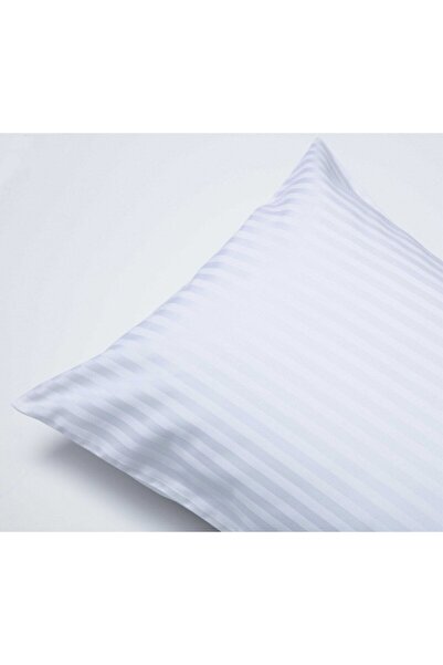 MEŞELİ TEKSTİL 2Pcs Розкішний готель наволочки бавовняні атласні смугасті 83 дроту