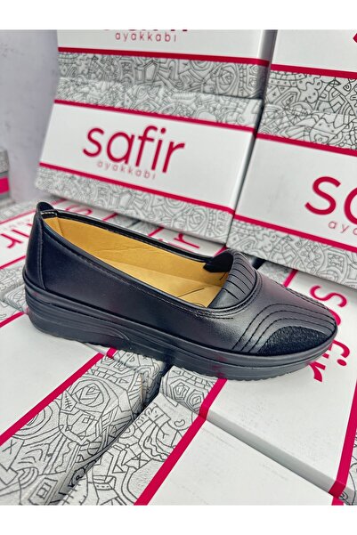 SAFİR Kadın Klasik Rahat Ortopedik Üç Örgü Model Günlük Ayakkabı Anne Ayakkab...