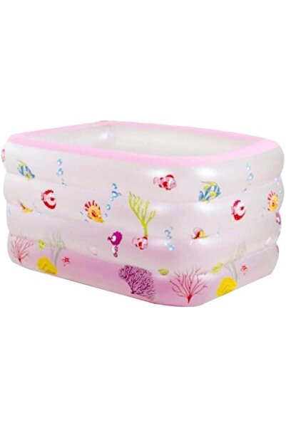 BESTWAY 4 Boğumlu Dikdörtgen Derin Havuz Pembe 120X90X70 cm